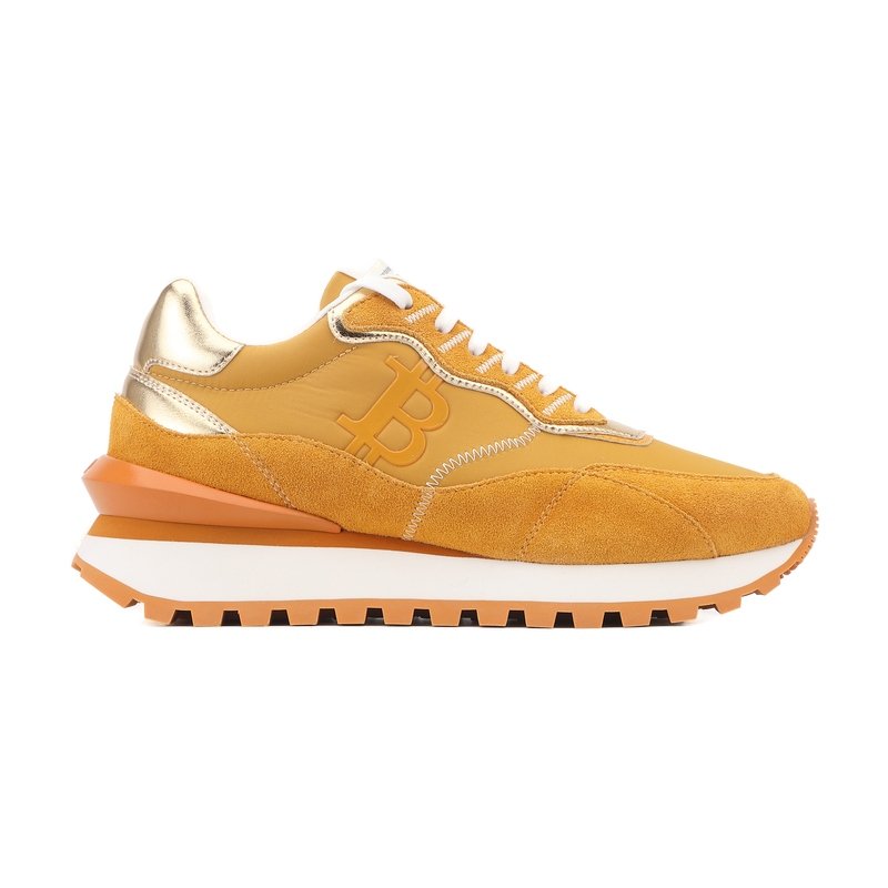 OPPCOLOR Men’s Luxury Lifestyle Bitcoin Sneaker Amber Gold