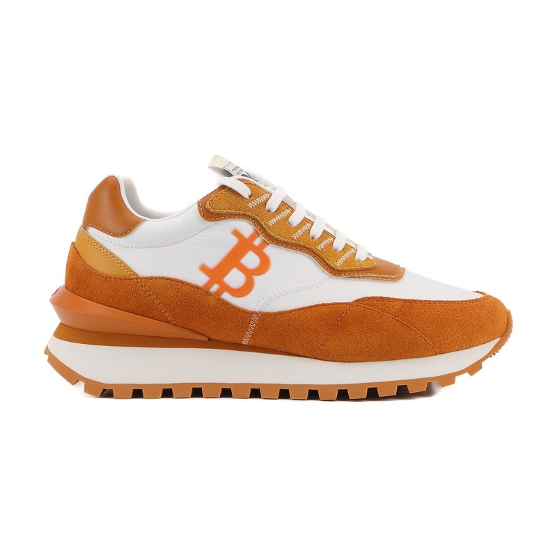 Limited Edition Web3 Inspired Bitcoin Sneakers – Amber Gold Statement Style