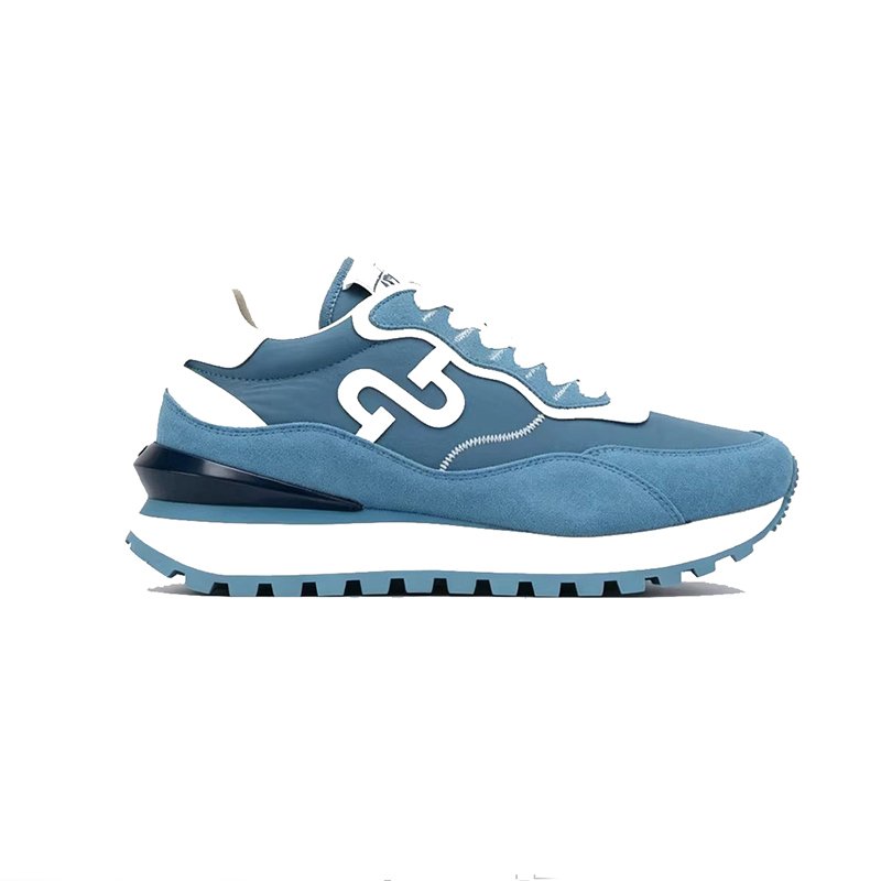 Women Elegant Blue Suede Sneakers – Effortless Style Meets Comfort