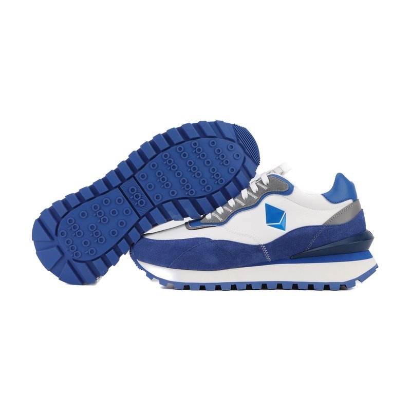 OPPCOLOR Ethereum Icon Retro Runner Blue White Web3 Sneakers - Image 8