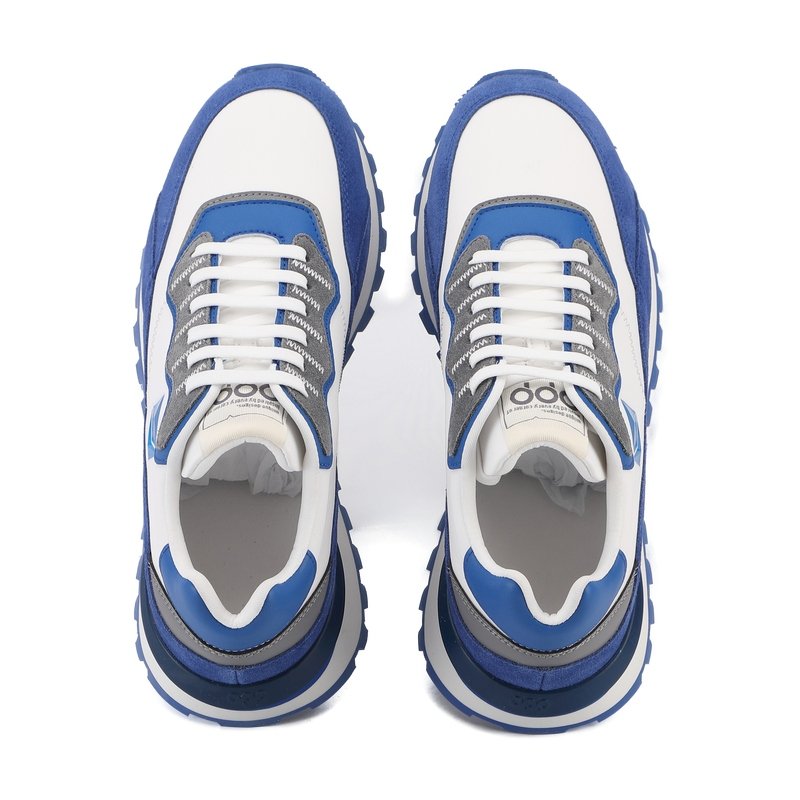 OPPCOLOR Ethereum Icon Retro Runner Blue White Web3 Sneakers - Image 12