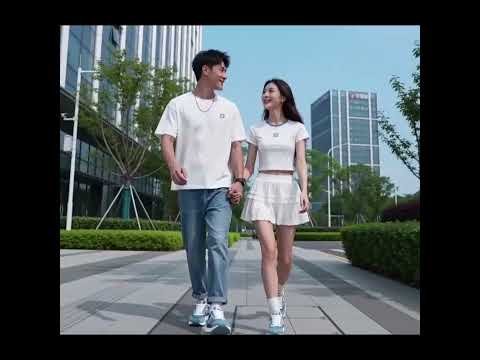 Walking through the city with you just hits different #couplestyle #streetwearvibes #sneakerstyle